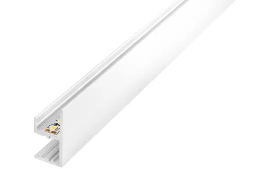BARTHELME 62399531_9010 Aluminiumprofil BARdolino Muro reinweiß | 1 m
