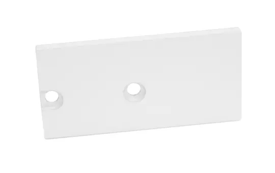BARTHELME 62399536_9010 Endkappenset BARdolino Muro 2 Stück, 4 Schrauben | reinweiß
