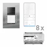 TCS PAUF082/006 Audio-Set Außenstation PES PRO 8 WE, 8 Tasten 2-spaltig, 8 Freispr. ISW6031