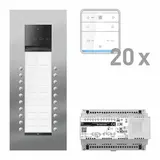 TCS PAUF202/005 Audio-Set Außenstation PES PRO 20 WE, 20 Tasten 2-spaltig, 20 Freispr. ISW6010