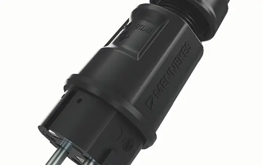 MENNEKES 152072 SCHUKO-Stecker IP54 16 A, 2-polig+PE, 230 V | schwarz