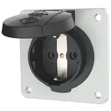 MENNEKES 11032F SCHUKO-Anbausteckdose 16 A, 2-polig+PE, 230 V | schwarz