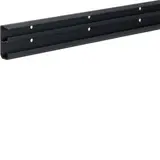 HAGER SL200511 tehalit Sockelleistenkanal-Unterteil 2 Kammern | schwarz | 20x50 mm