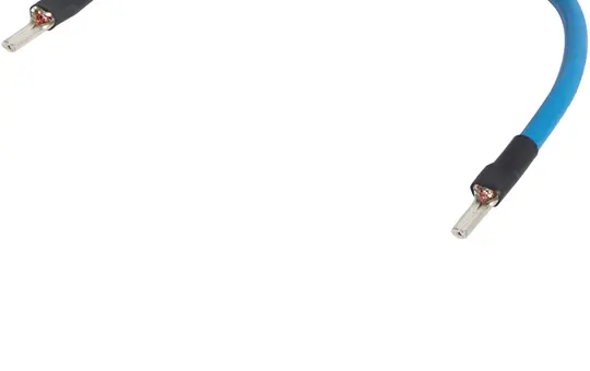 HAGER K67A Kabelbrücke NYAF 10 mm², Stiftkabelschuh | blau | 250 mm