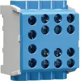 HAGER KH35N8 Hauptleitungsabzweigklemme fingersicher 1-polig | blau | 25/35 mm²
