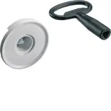 HAGER FZ502N Schließung Dreikant 7 mm, 1 Schlüssel, für Schrank IP54