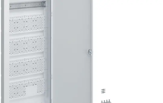 HAGER VH60NWB Kleinverteiler Volta Multimedia Hohlwand 5-reihig, 1x Hutschiene, 4x Montageplatte