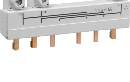 HAGER HZC706 Verbindungsschiene und Sicherungselement 3P 20-40 A