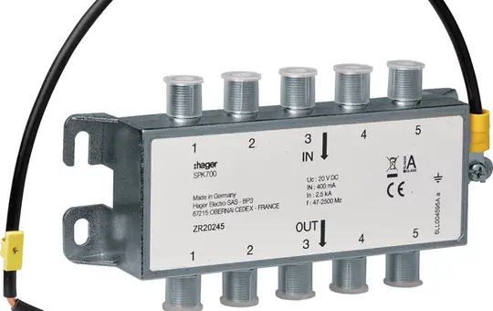HAGER SPK700 Überspannungsableiter Koaxial für SAT- und BK-Anlagen