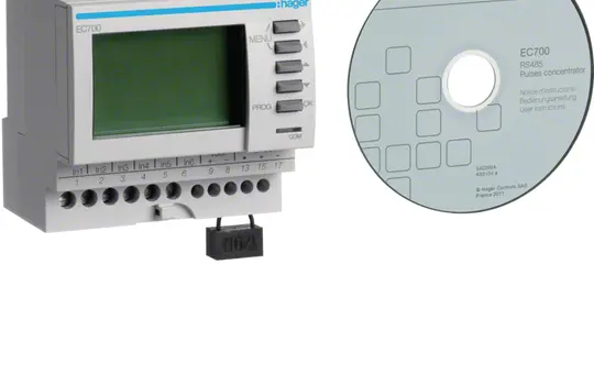 HAGER EC700 Impulseingang 7-fach, JBUS/Modbus