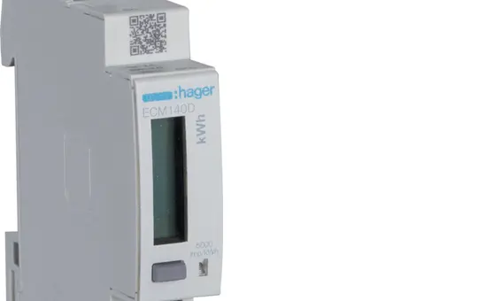 HAGER ECM140D Energiezähler 1-phasig direkt 40 A, 1M, MBUS, MID