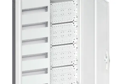 HAGER FWU62K1 Feldverteiler IP30 mit Multimediafeld 2 Felder, 4 Leitungseinführungen | 950 mm