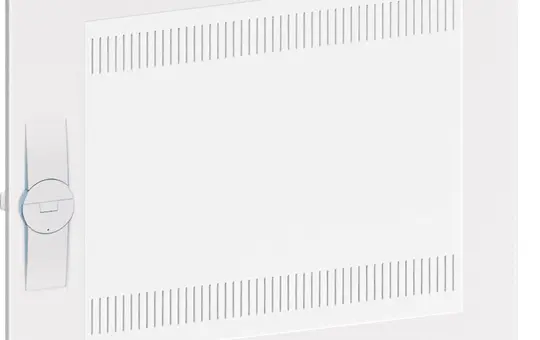 HAGER FZ002NM Tür für Schrank IP3X rechts, Media geschlitzt | reinweiß | 500x550 mm
