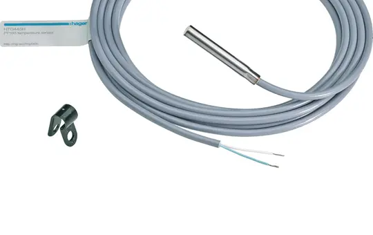 HAGER HTG445H Temperatursensor PT100 mit Halterung