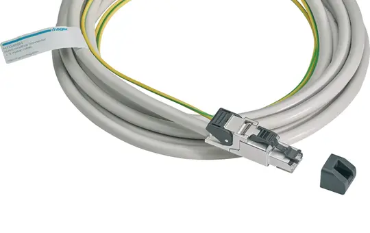 HAGER HTG465H Modbus-Kabel mit RJ45-Stecker und Erdanschlusskabel | 3 m