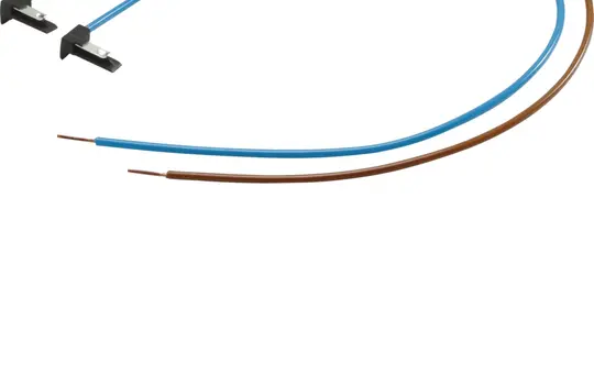 HAGER KU9B43GVE BKE-Spannungsabgriff universZ Stecker verdichtet, 1 Stück | braun/blau | 430 mm