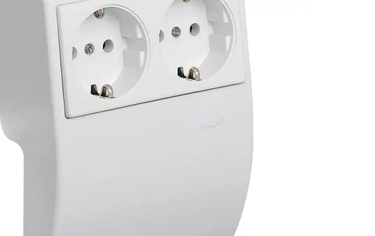 HAGER L22509010 tehalit Doppelsteckdose SL 20051 Standard | reinweiß