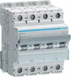 HAGER NBN606 Leitungsschutzschalter 3P+N Typ B 6 A, 10 kA/15 kA