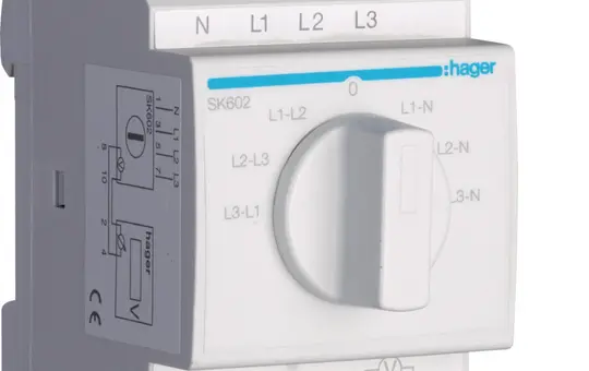HAGER SK602 Voltmeter-Umschalter 7 Stellungen