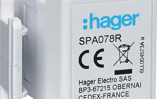 HAGER SPA078R Fernmeldekontakt für Kombiableiter SPA70xZ/SPA80xZ