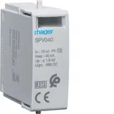 HAGER SPV040 Steckmodul T2 1P Photovoltaic +/- für SPV340