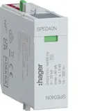 HAGER SPE040N Steckmodul N-PE Uc 255V In 20kA Imax 40kA Up 1,5kV