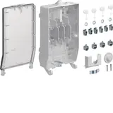 HAGER ZAN334KL Hausanschlusskasten KH00 Baureihe K3 1x3 NH00, Klarsichtdeckel