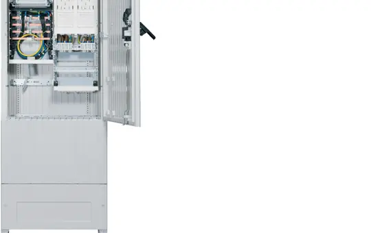HAGER ZAS205BE24A Zähleranschlusssäule 205 universZ 2 Zählerplätze, eHZ, 4-polig, Basis, APZ