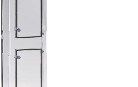 HAGER ZAY750AT Zählerfeldabdeckung IP54, Klarsicht, mit Tür, für 3. HZ | 750 mm