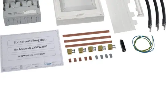HAGER ZY52W2N Bestückungspaket mit NH1 Unterteil für UF52W2N