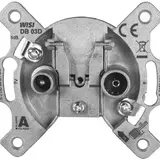 BUSCH-JAEGER 0230-102 Antennendose 2-fach, TV/SAT, Stich, gerade