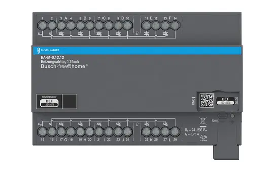BUSCH-JAEGER HA-M-0.12.12 Heizungsaktor REG free@home 12-fach, 230 V