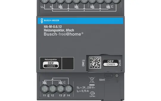 BUSCH-JAEGER HA-M-0.6.12 Heizungsaktor REG free@home 6-fach, 230 V