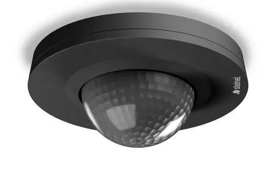 STEINEL 085070 Deckenpräsenzmelder PD IR 4360 rund Unterputz, 1 Relais, 24 m | schwarz