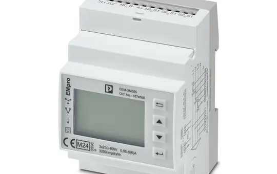 PHOENIX 1674509 Energiezähler Stromwandlermessung 1 A/5 A AC, Modbus/RTU