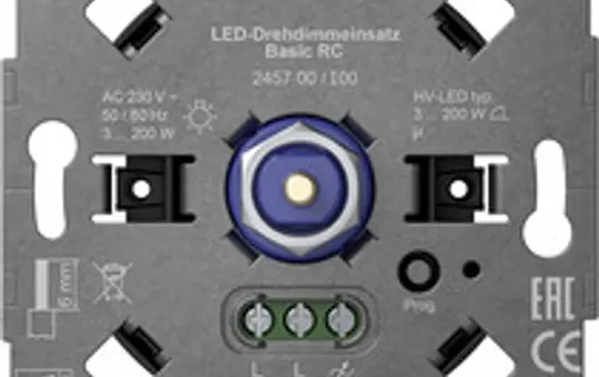 GIRA 245700 Drehdimmer S3000 RC, LED, 3-200 W