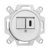 THPG 101353 Kommunikationseinsatz Duroplast USB-C | weiß