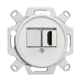 THPG 101354 Kommunikationseinsatz Duroplast HDMI | weiß