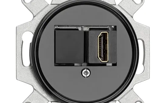 THPG 101364 Kommunikationseinsatz Bakelit HDMI | schwarz