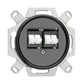 THPG 101368 LWL Anschlussdose Duplex Bakelit 4-fach | schwarz