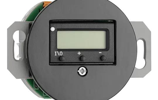 THPG 174031 Uhrenthermostat Porzellan Standard | schwarz