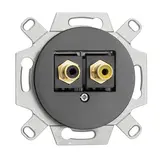 THPG 174041 Multimediadose Porzellan Cinch, gelb/schwarz | schwarz