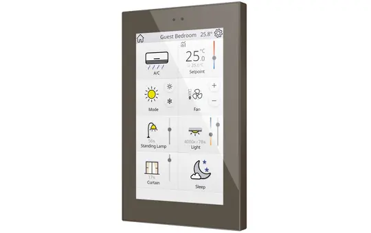 ZENNIO ZVIZ50M KNX-Touchpanel mokka | 5 Zoll