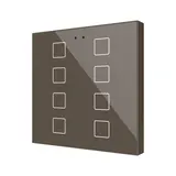 ZENNIO ZVIFR8M KNX-Tastsensor Flat RGB 8-fach | mokka