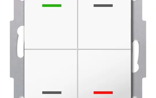 MDT TAL-5504002.02S KNX-Tastsensor Light 55 4-fach, neutral, Secure | reinweiß glänzend