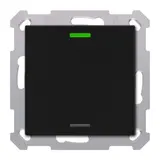 MDT TAL-55T1006.02S KNX-Tastsensor Light 55 m. Temperaturs. 1-fach, neutral, Secure | schwarz matt