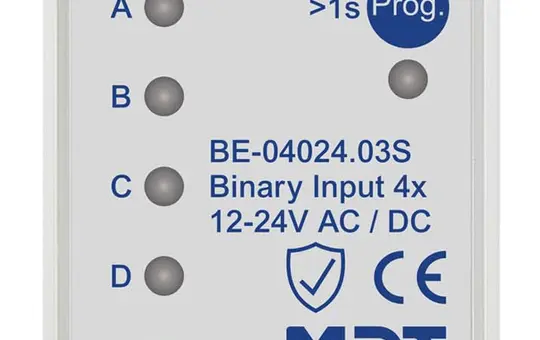 MDT BE-04024.03S KNX Binäreingang 24 V 4-fach, secure