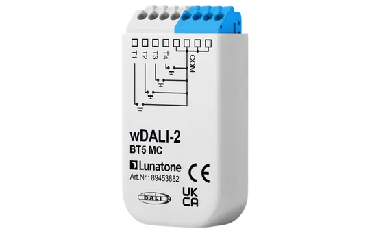 LUNATONE 89453882 wDALI-2 Tasterkoppler 4 potentialfreien Eingänge