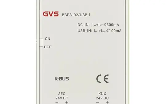 GVS BBPS-02/USB.1 KNX-USB-Schnittstelle mit Zusatzspannungsversorgung