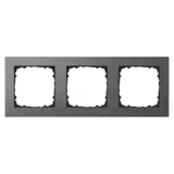 GVS 503053891 Abdeckrahmen Waltz 3-fach | anthrazit